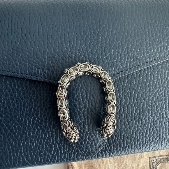 Gucci Navy Blue Dionysus Wallet on a chain - Picture 4 of 6